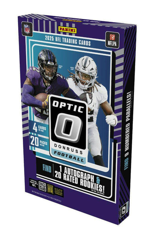 2025 Panini Donruss Optic Football Hobby Box | Columbia Sports Cards - Columbia Hobby - Sports Card Boxes - Toploaders - Card Savers