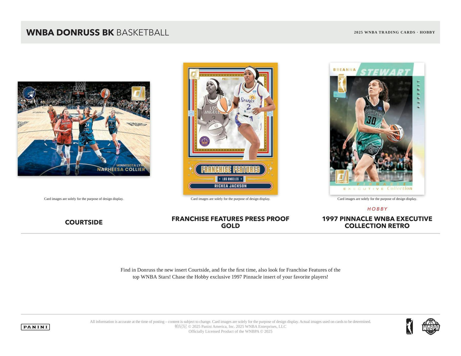 2025 Panini Donruss WNBA Basketball Hobby Box - Columbia Hobby - Sports Card Boxes - Toploaders - Card Savers