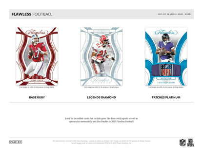 2025 Panini Flawless Football Hobby Box - Columbia Hobby - Sports Card Boxes - Toploaders - Card Savers