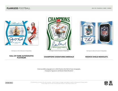 2025 Panini Flawless Football Hobby Box - Columbia Hobby - Sports Card Boxes - Toploaders - Card Savers