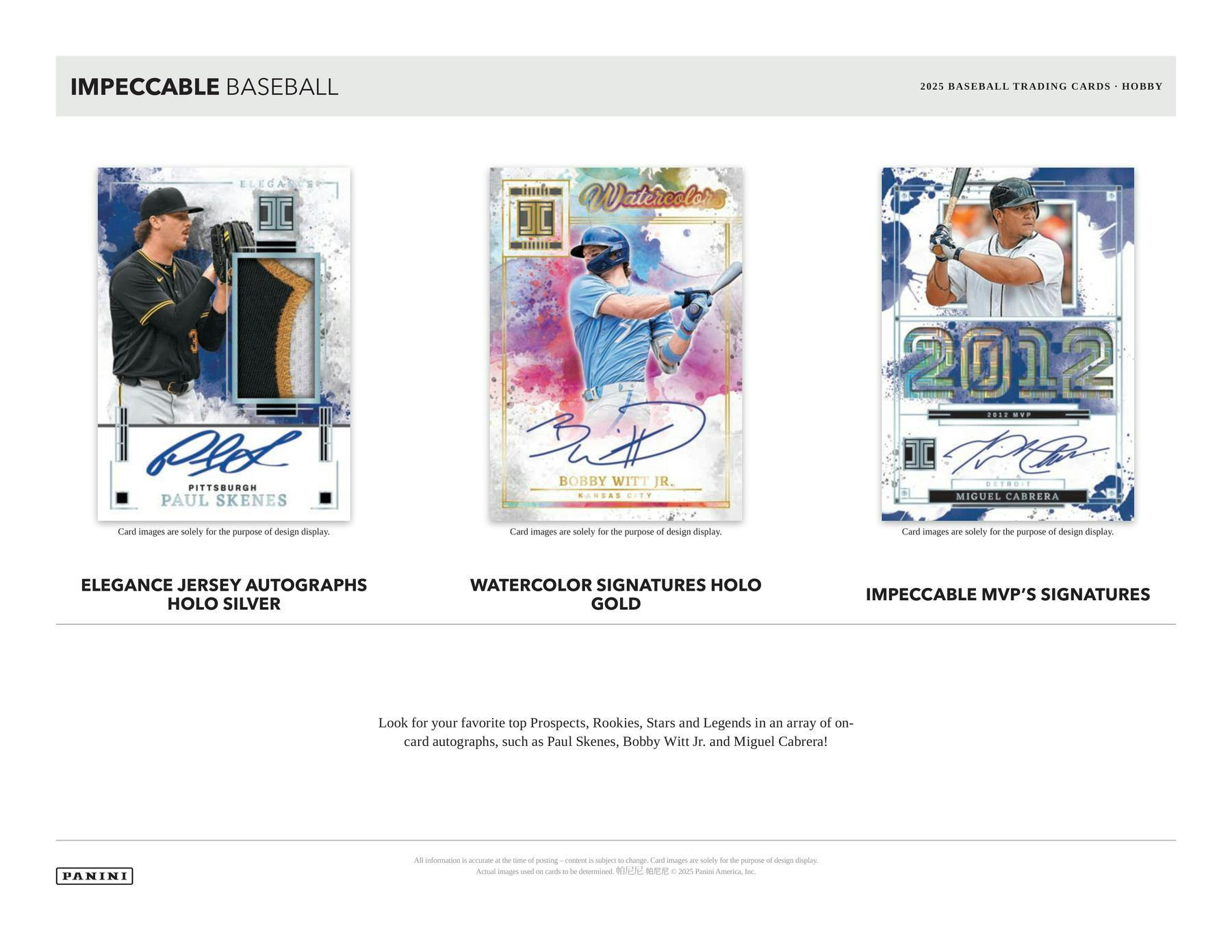 2025 Panini Impeccable Baseball Hobby Box | Columbia Sports Cards - Columbia Hobby - Sports Card Boxes - Toploaders - Card Savers