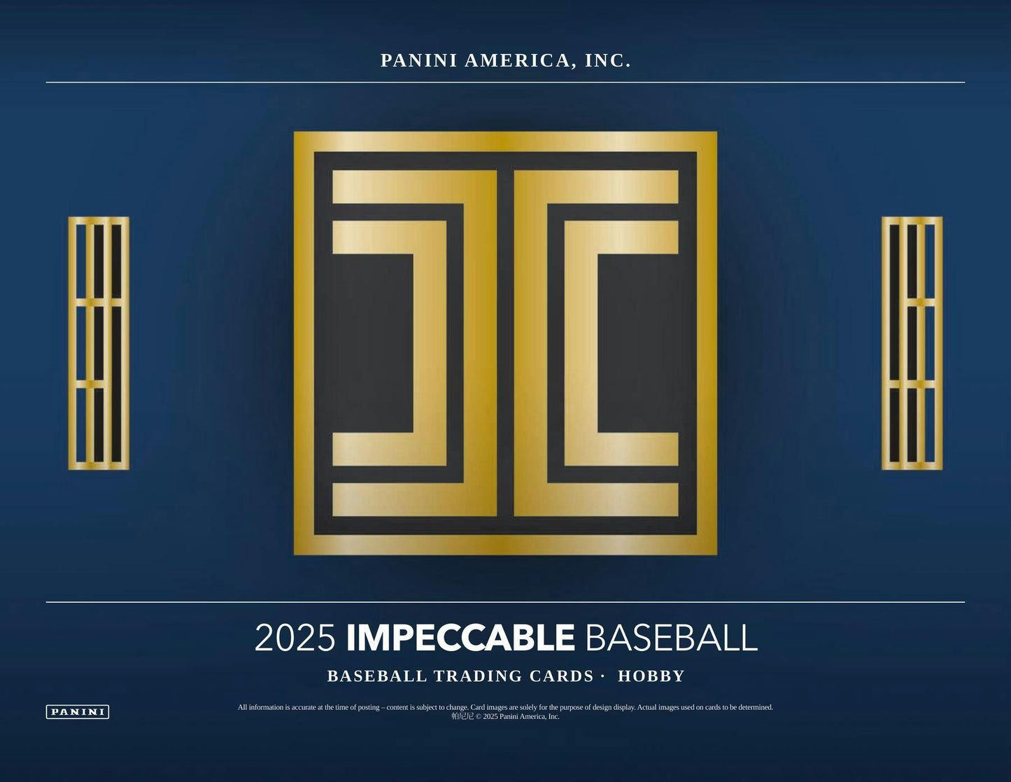 2025 Panini Impeccable Baseball Hobby Box | Columbia Sports Cards - Columbia Hobby - Sports Card Boxes - Toploaders - Card Savers
