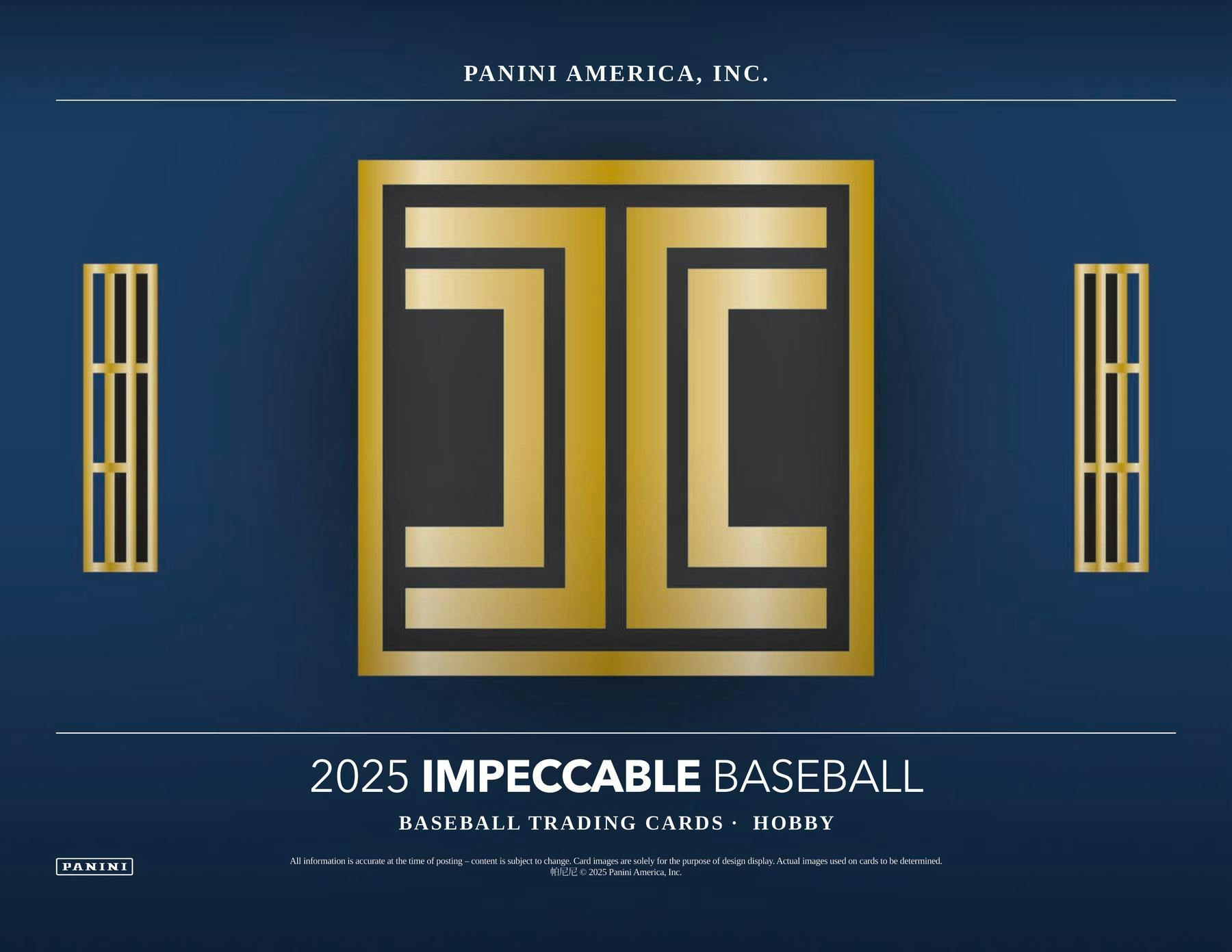 2025 Panini Impeccable Baseball Hobby Box | Columbia Sports Cards - Columbia Hobby - Sports Card Boxes - Toploaders - Card Savers