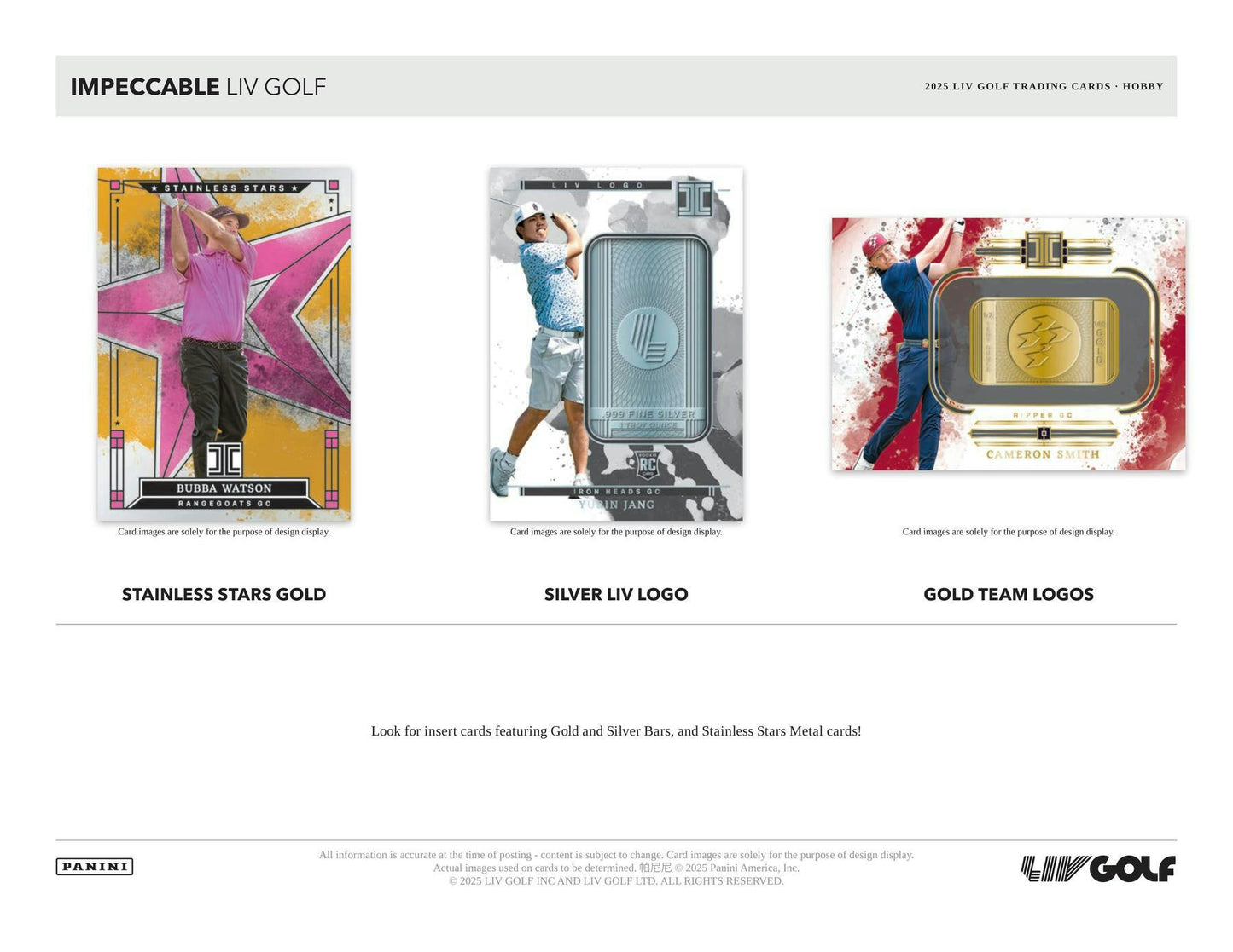 2025 Panini Impeccable LIV Golf Hobby Box | Columbia Sports Cards - Columbia Hobby - Sports Card Boxes - Toploaders - Card Savers