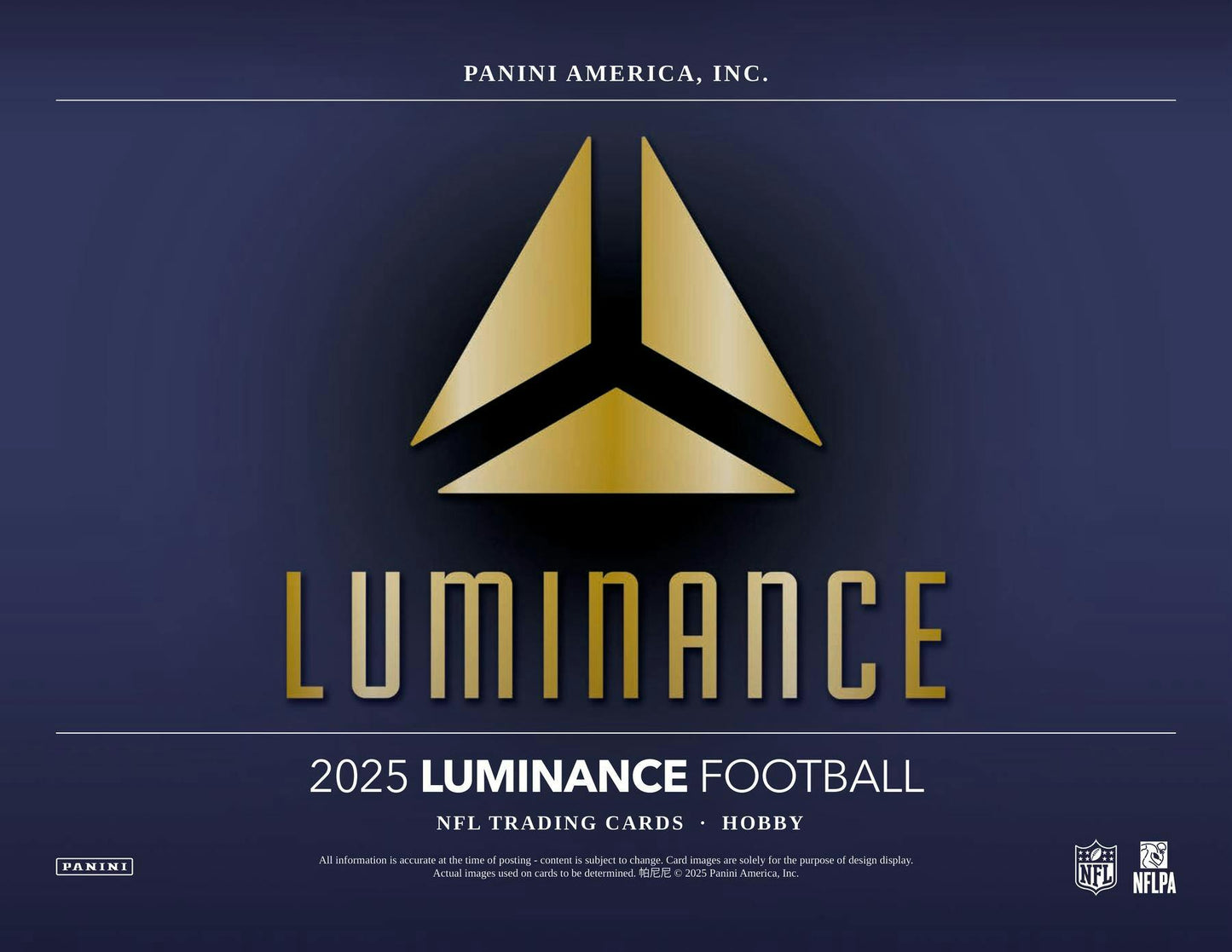 2025 Panini Luminance Football Hobby Box - Columbia Hobby - Sports Card Boxes - Toploaders - Card Savers