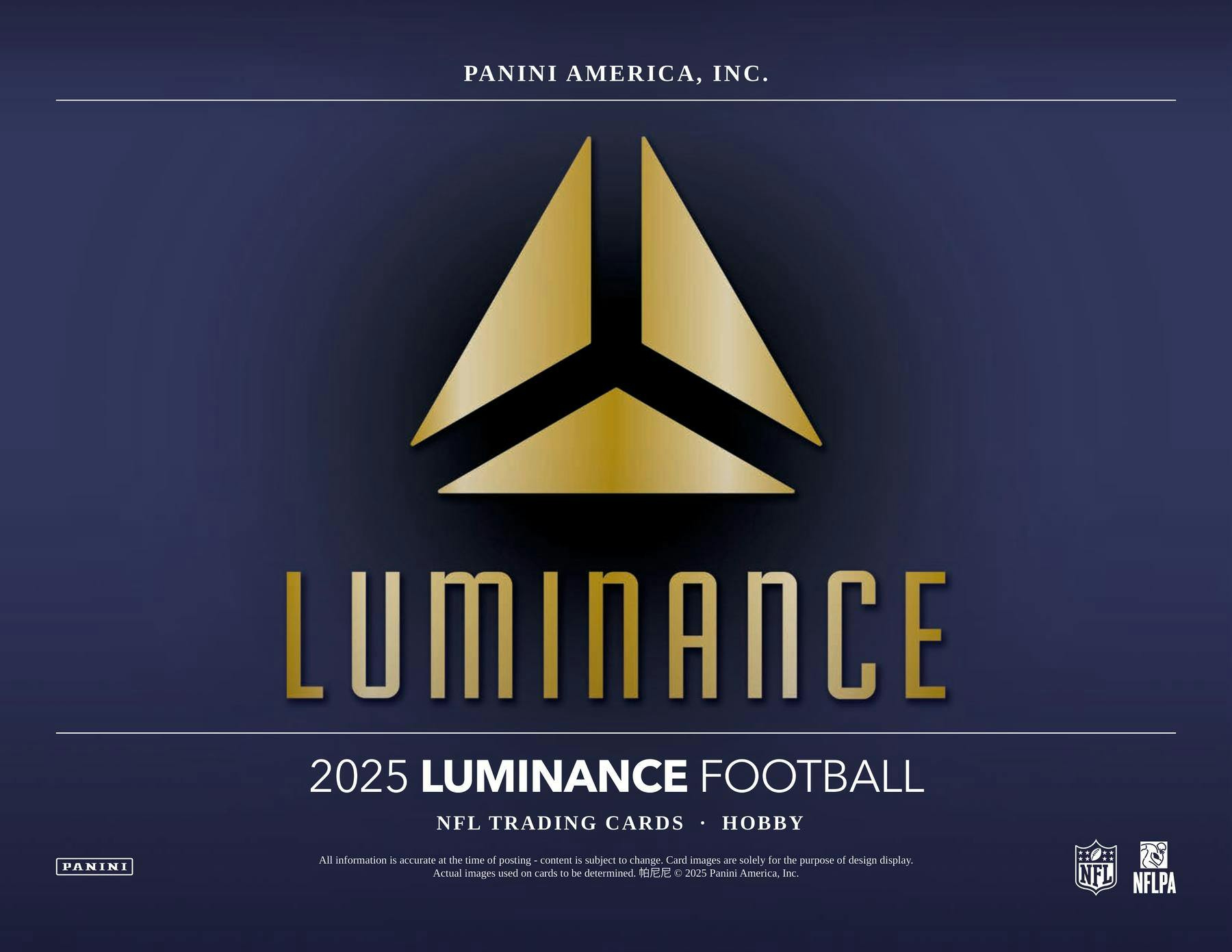 2025 Panini Luminance Football Hobby Box - Columbia Hobby - Sports Card Boxes - Toploaders - Card Savers