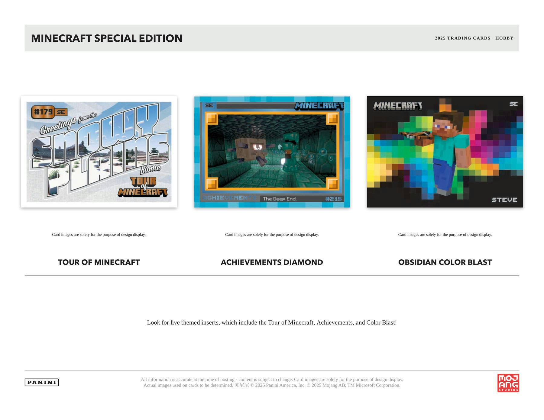 2025 Panini Minecraft Special Edition Hobby Box | Columbia Sports Cards - Columbia Hobby - Sports Card Boxes - Toploaders - Card Savers