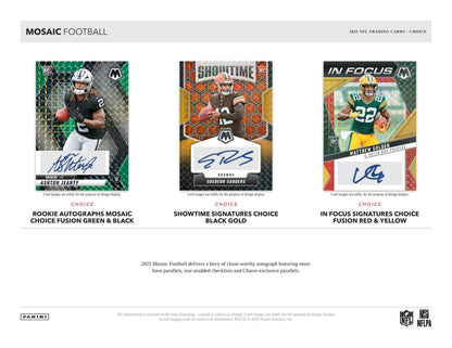 2025 Panini Mosaic Football Choice Box | Columbia Sports Cards - Columbia Hobby - Sports Card Boxes - Toploaders - Card Savers
