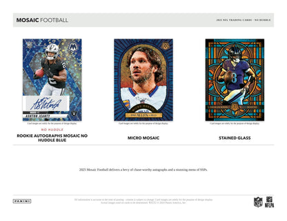 2025 Panini Mosaic Football No Huddle Box | Columbia Sports Cards - Columbia Hobby - Sports Card Boxes - Toploaders - Card Savers
