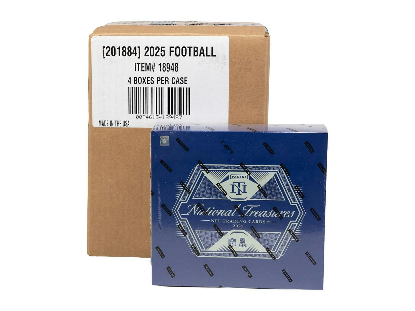 2025 Panini National Treasures Football Hobby 4 - Box Case | Columbia Sports Cards - Columbia Hobby - Sports Card Boxes - Toploaders - Card Savers
