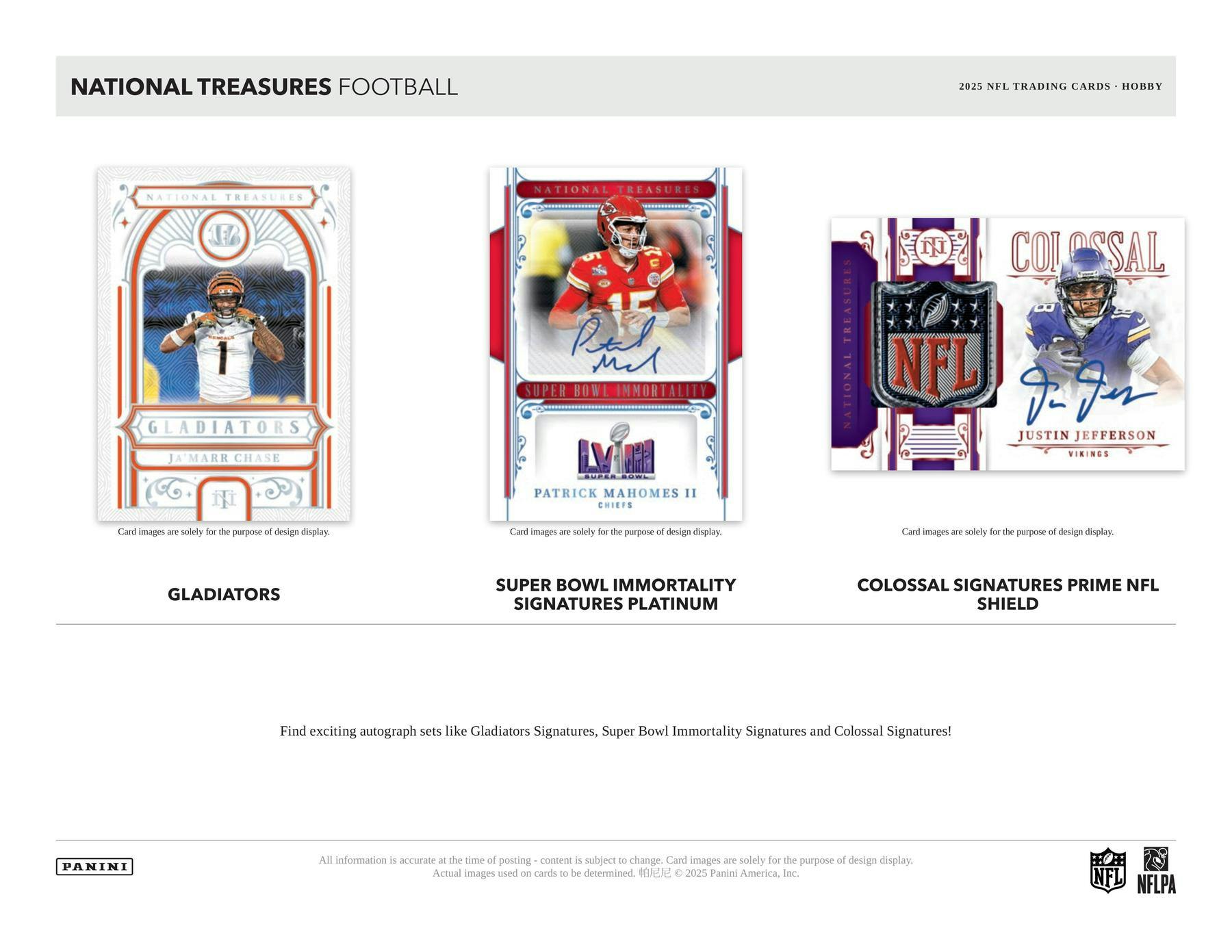 2025 Panini National Treasures Football Hobby Box | Columbia Sports Cards - Columbia Hobby - Sports Card Boxes - Toploaders - Card Savers