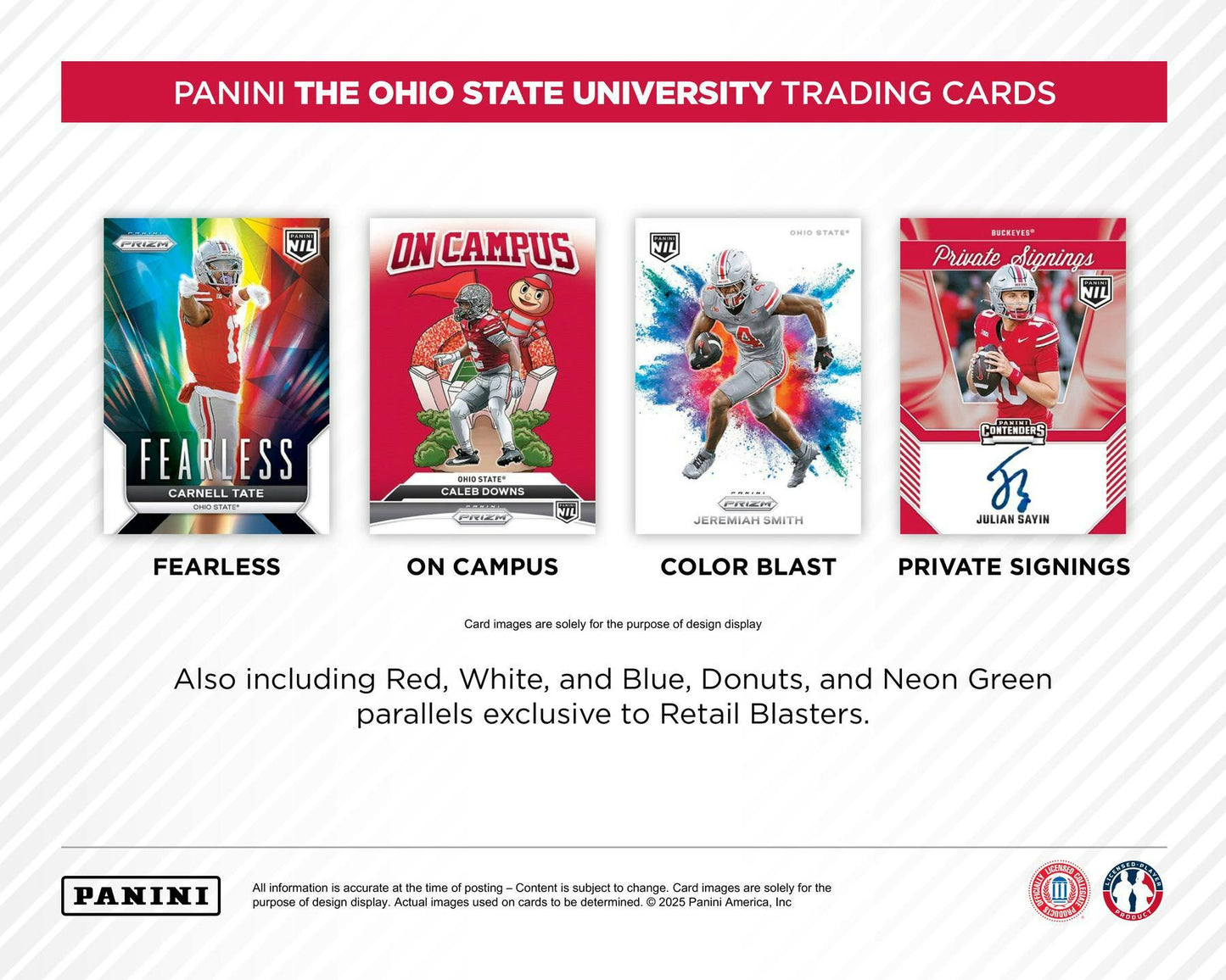 2025 Panini NIL The Ohio State University 6 - Pack Blaster Box | Columbia Sports Cards - Columbia Hobby - Sports Card Boxes - Toploaders - Card Savers
