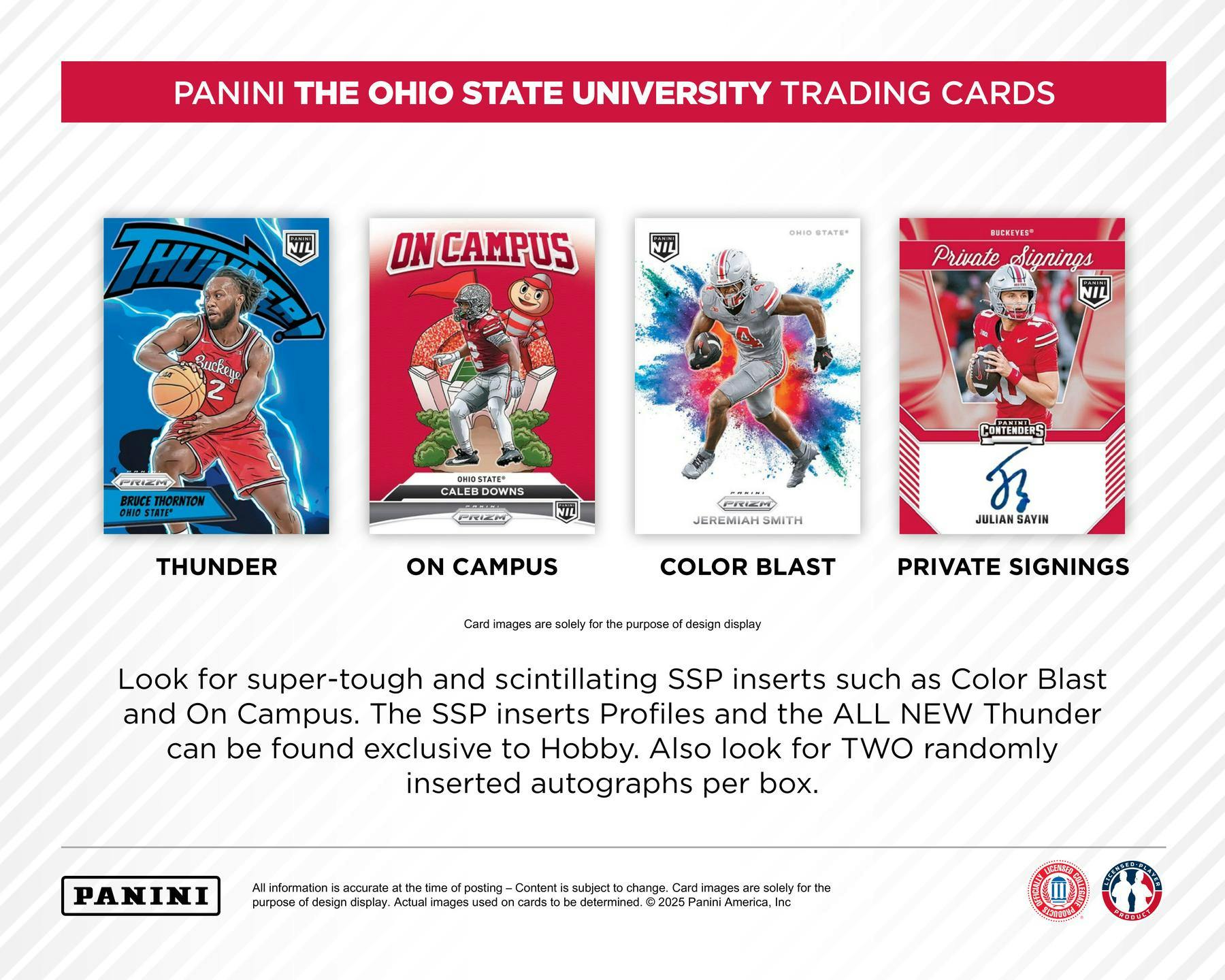 2025 Panini NIL The Ohio State University Hobby Box | Columbia Sports Cards - Columbia Hobby - Sports Card Boxes - Toploaders - Card Savers