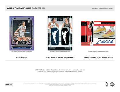 2025 Panini One and One WNBA Basketball Hobby Box | Columbia Sports Cards - Columbia Hobby - Sports Card Boxes - Toploaders - Card Savers