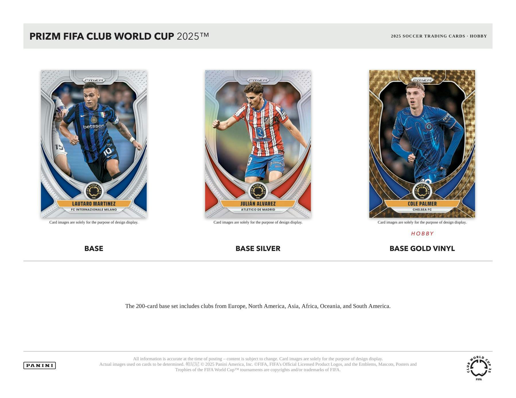2025 Panini Prizm FIFA Club World Cup Soccer Hobby Box | Columbia Sports Cards - Columbia Hobby - Sports Card Boxes - Toploaders - Card Savers