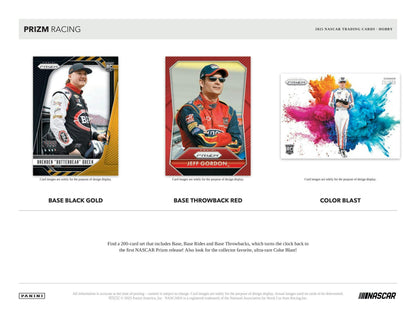 2025 Panini Prizm NASCAR Racing Hobby Box | Columbia Sports Cards - Columbia Hobby - Sports Card Boxes - Toploaders - Card Savers