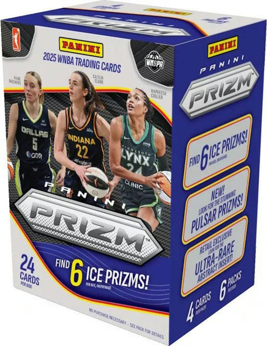 2025 Panini Prizm WNBA Basketball 6 - Pack Blaster Box (Ice Prizms) | Columbia Sports Cards - Columbia Hobby - Sports Card Boxes - Toploaders - Card Savers