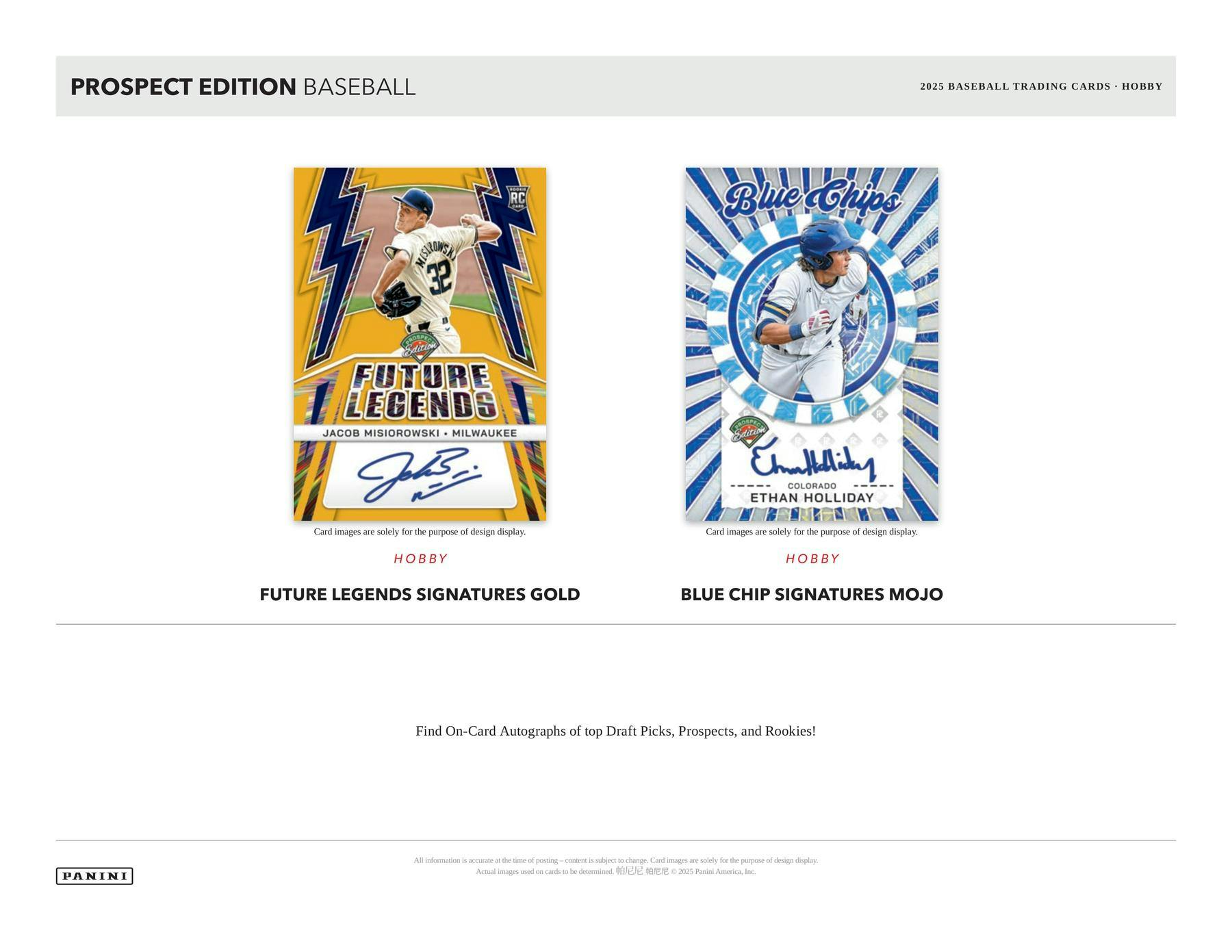 2025 Panini Prospect Edition Baseball Hobby Box | Columbia Sports Cards - Columbia Hobby - Sports Card Boxes - Toploaders - Card Savers
