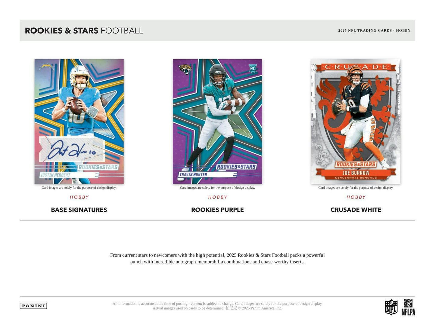 2025 Panini Rookies & Stars Football Hobby Box | Columbia Sports Cards - Columbia Hobby - Sports Card Boxes - Toploaders - Card Savers