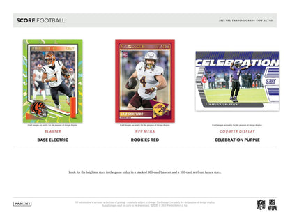 2025 Panini Score Football Mega Box | Columbia Sports Cards - Columbia Hobby - Sports Card Boxes - Toploaders - Card Savers