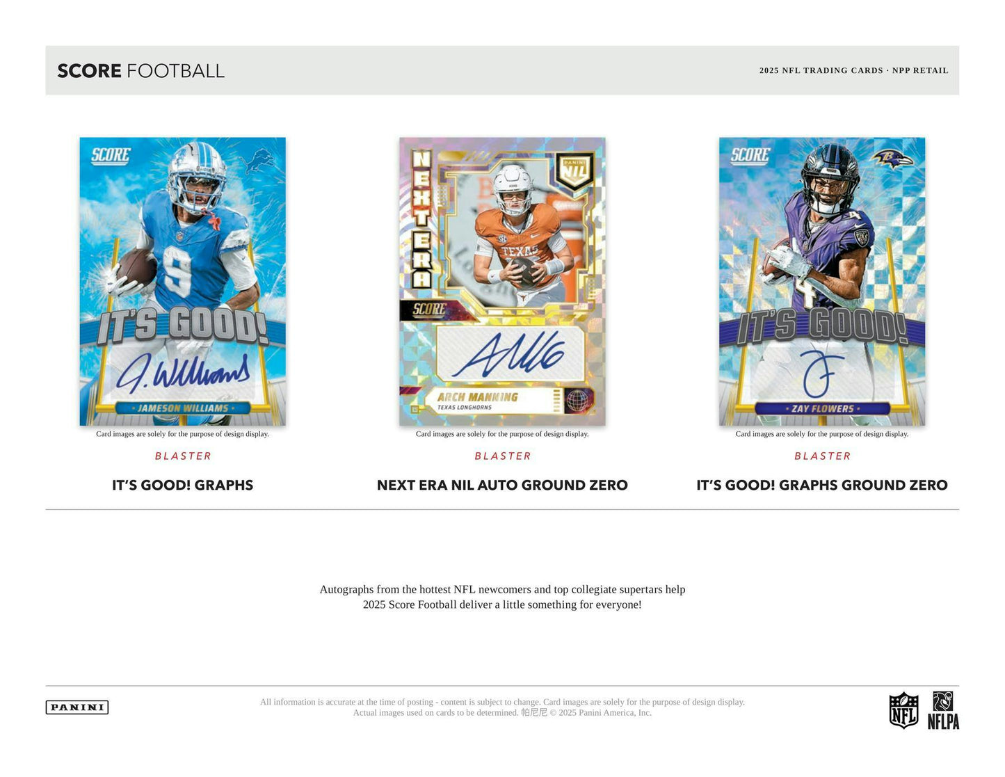 2025 Panini Score Football Mega Box | Columbia Sports Cards - Columbia Hobby - Sports Card Boxes - Toploaders - Card Savers