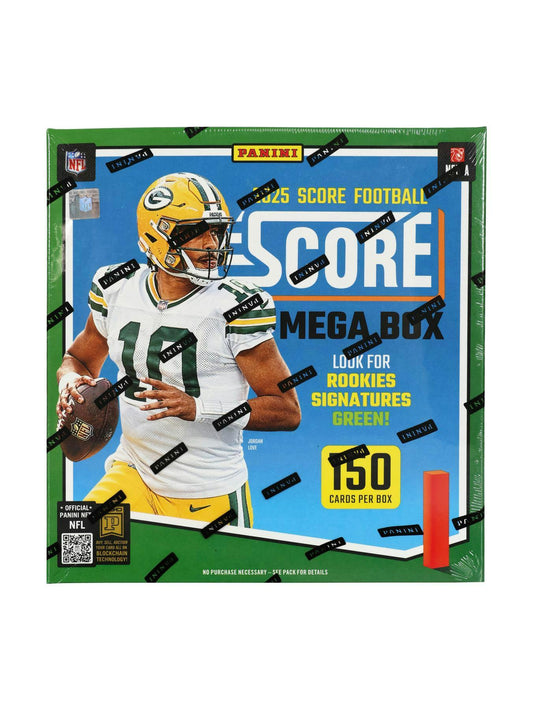 2025 Panini Score Football Mega Box | Columbia Sports Cards - Columbia Hobby - Sports Card Boxes - Toploaders - Card Savers