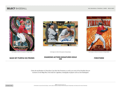 2025 Panini Select Baseball Mega Box | Columbia Sports Cards - Columbia Hobby - Sports Card Boxes - Toploaders - Card Savers