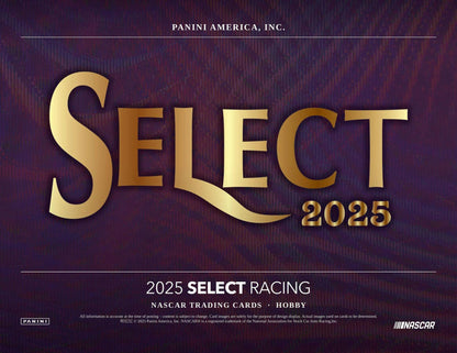 2025 Panini Select NASCAR Racing Hobby Box | Columbia Sports Cards - Columbia Hobby - Sports Card Boxes - Toploaders - Card Savers