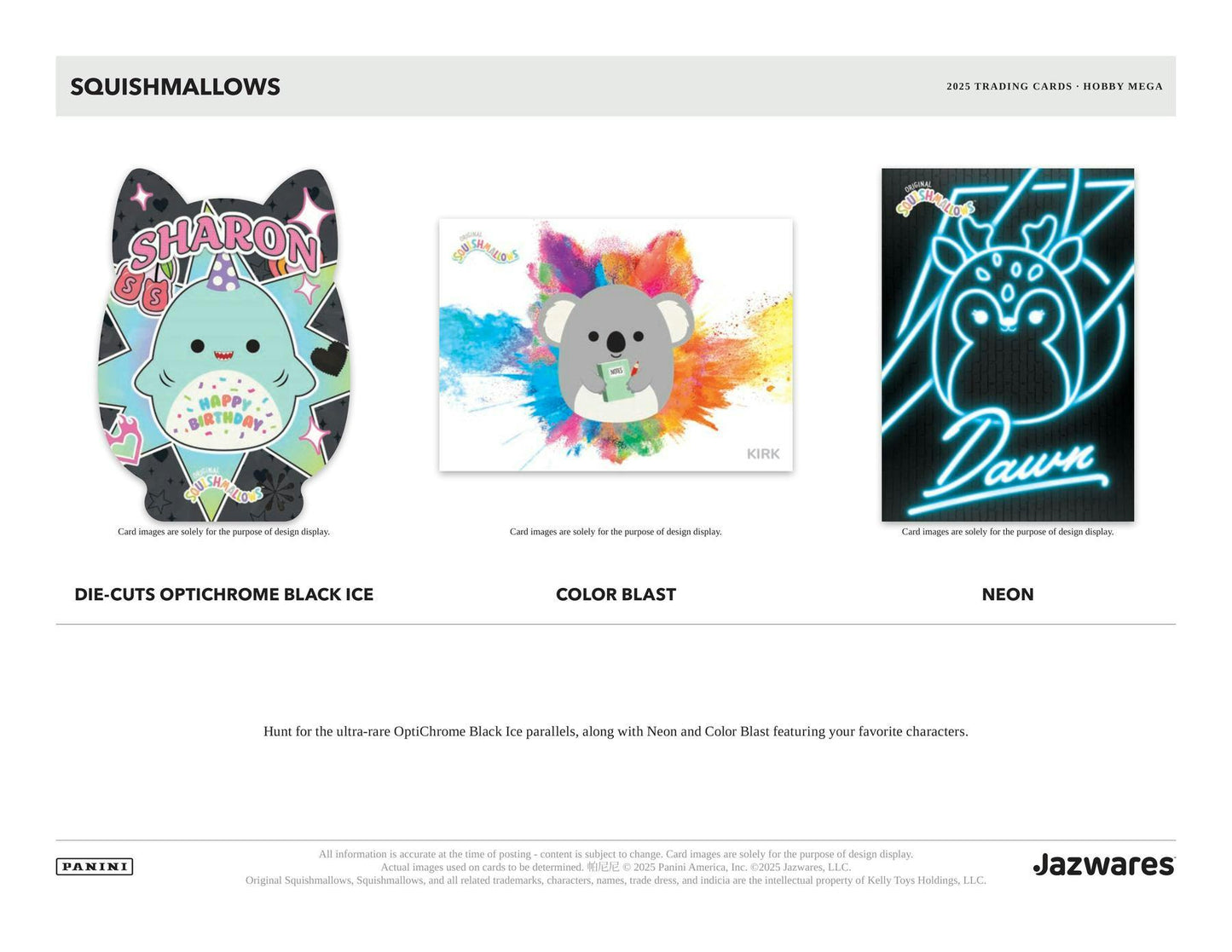 2025 Panini Squishmallows Trading Cards Hobby Mega Box | Columbia Sports Cards - Columbia Hobby - Sports Card Boxes - Toploaders - Card Savers