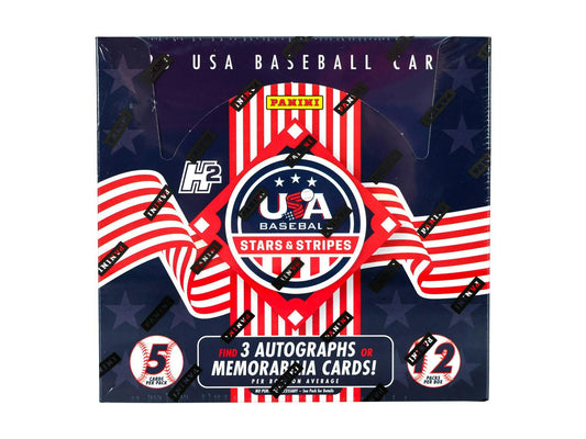 2025 Panini USA Stars & Stripes Baseball H2 Box - Columbia Hobby - Sports Card Boxes - Toploaders - Card Savers