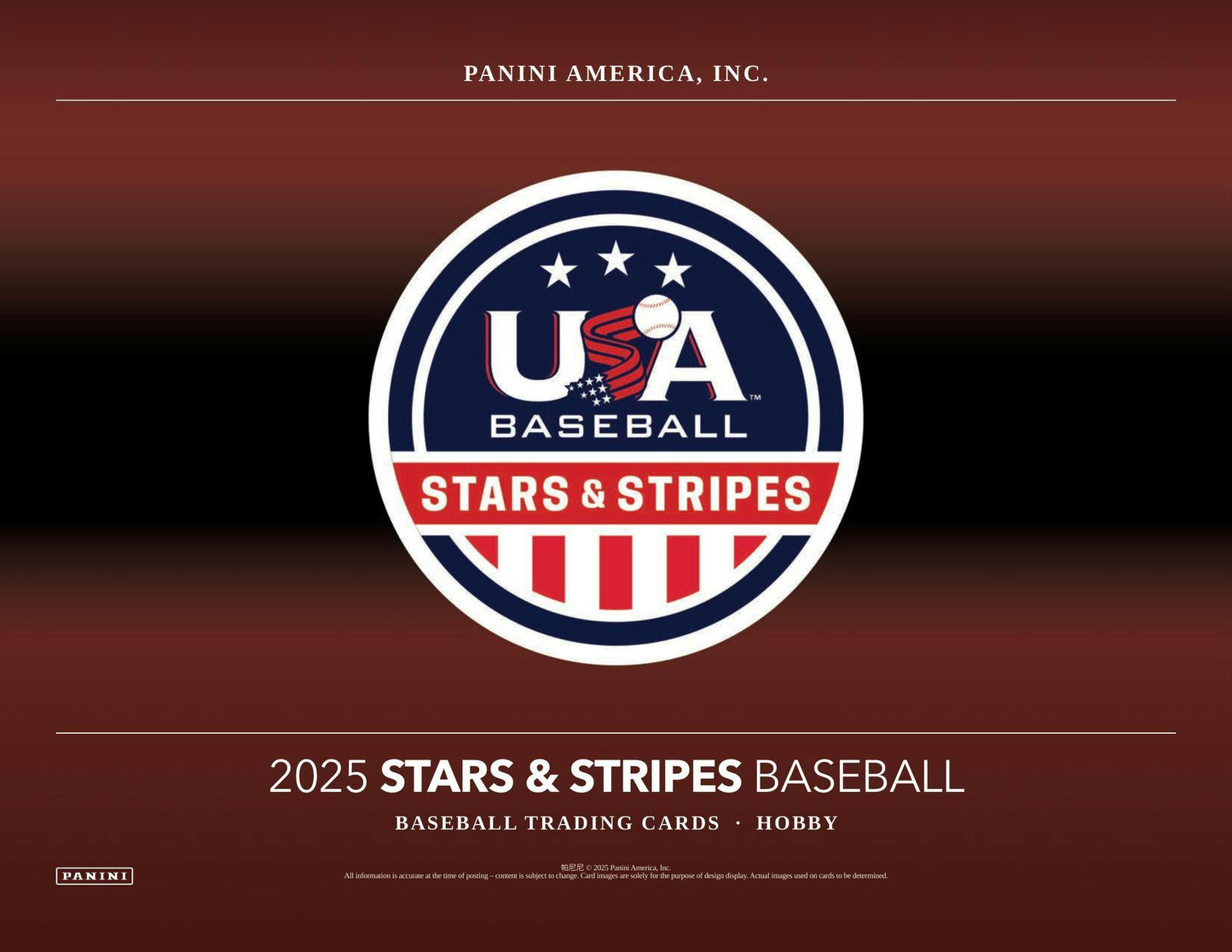 2025 Panini USA Stars & Stripes Baseball Hobby Box - Columbia Hobby - Sports Card Boxes - Toploaders - Card Savers