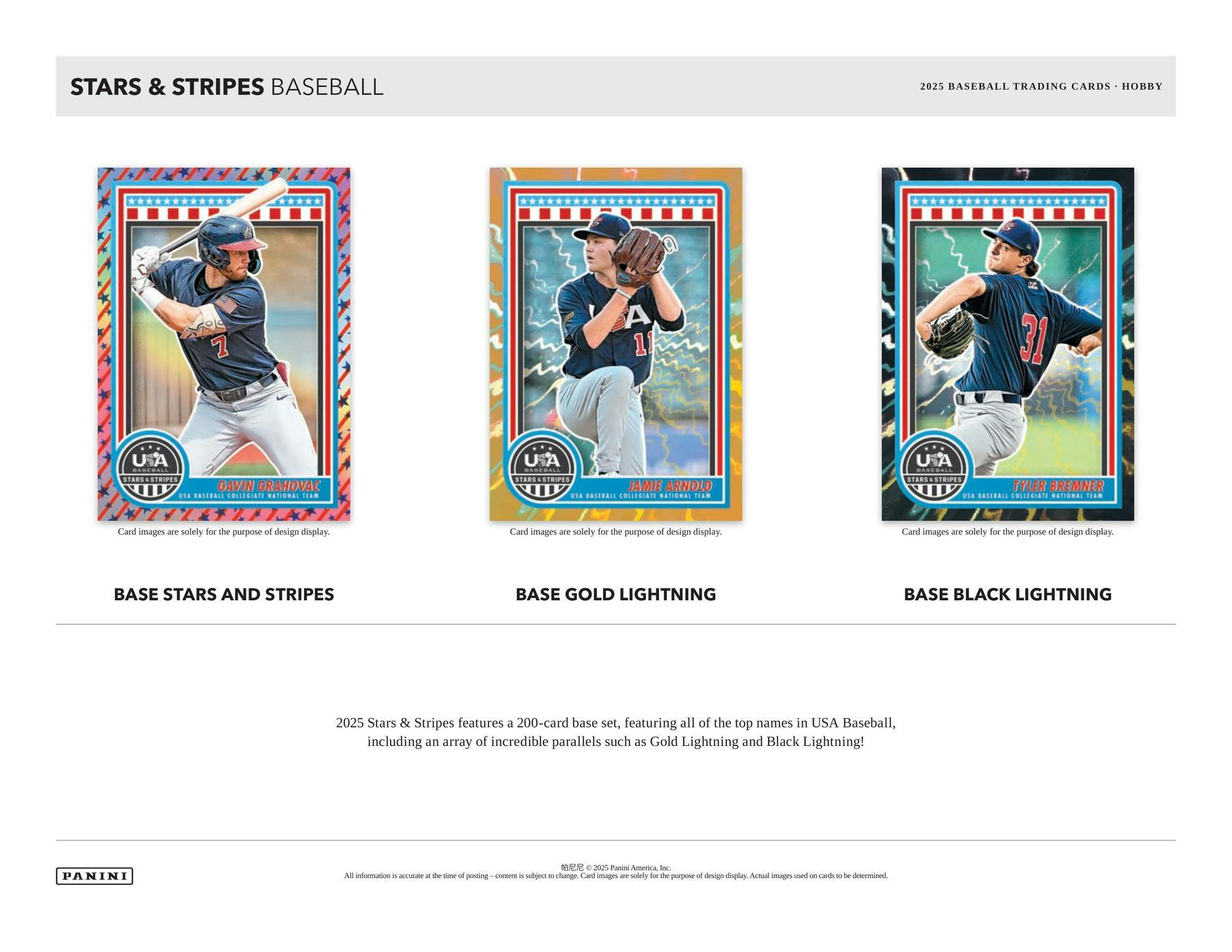 2025 Panini USA Stars & Stripes Baseball Hobby Box - Columbia Hobby - Sports Card Boxes - Toploaders - Card Savers