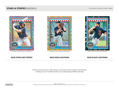 2025 Panini USA Stars & Stripes Baseball Hobby Box - Columbia Hobby - Sports Card Boxes - Toploaders - Card Savers