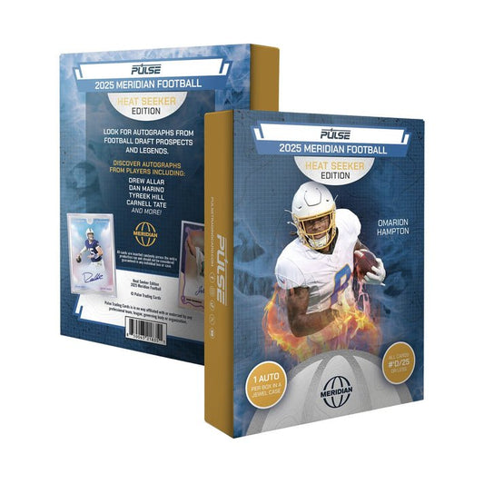 2025 Pulse Meridian Football Heat Seeker Edition Box | Columbia Sports Cards - Columbia Hobby - Sports Card Boxes - Toploaders - Card Savers