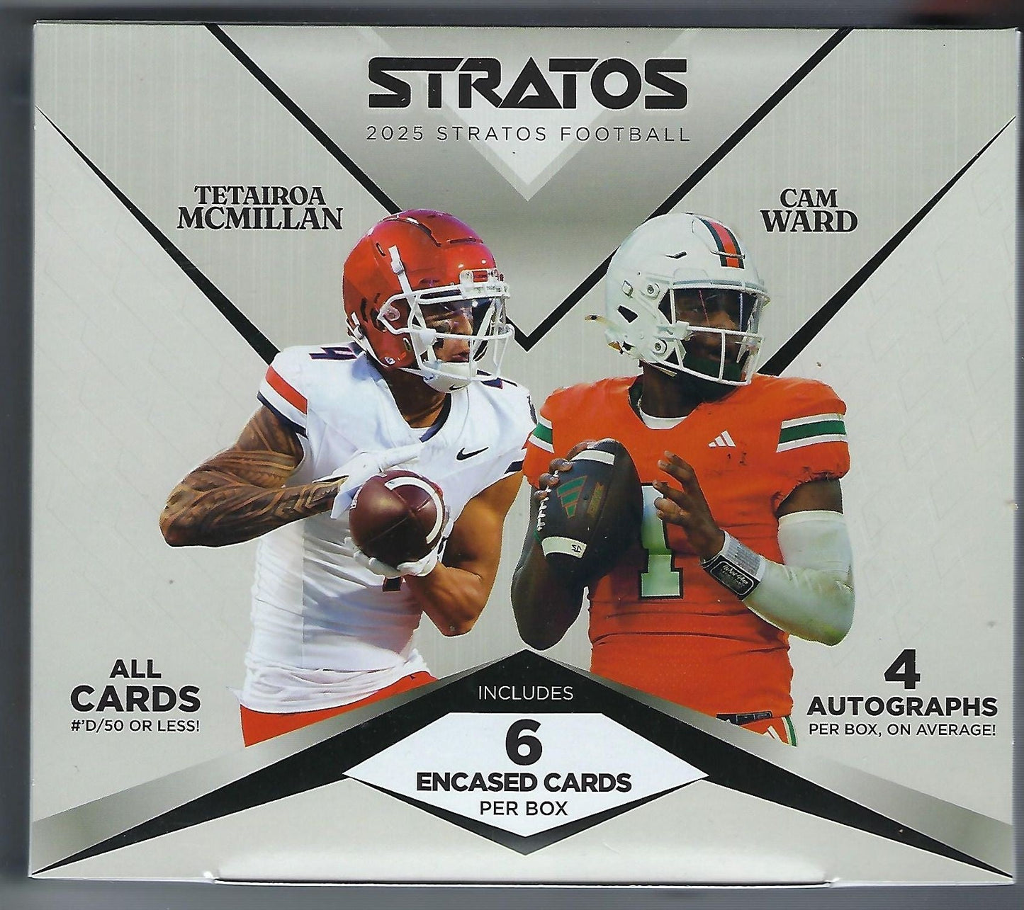 2025 Pulse Stratos Football Hobby Box - Columbia Hobby - Sports Card Boxes - Toploaders - Card Savers