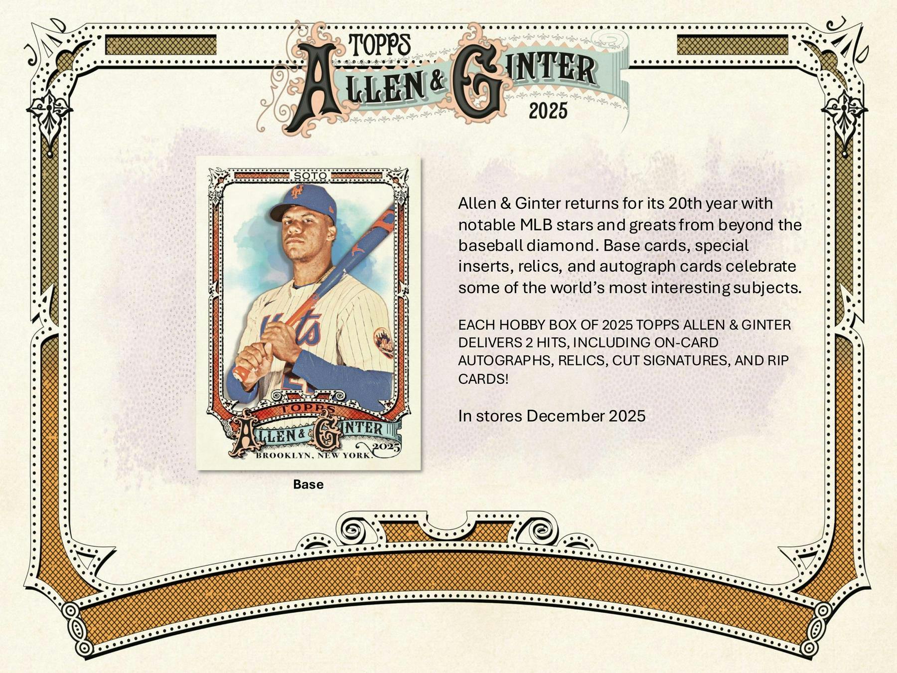 2025 Topps Allen & Ginter Baseball Hobby Box | Columbia Sports