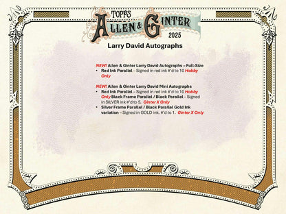 2025 Topps Allen & Ginter Baseball Hobby Box | Columbia Sports Cards - Columbia Hobby - Sports Card Boxes - Toploaders - Card Savers