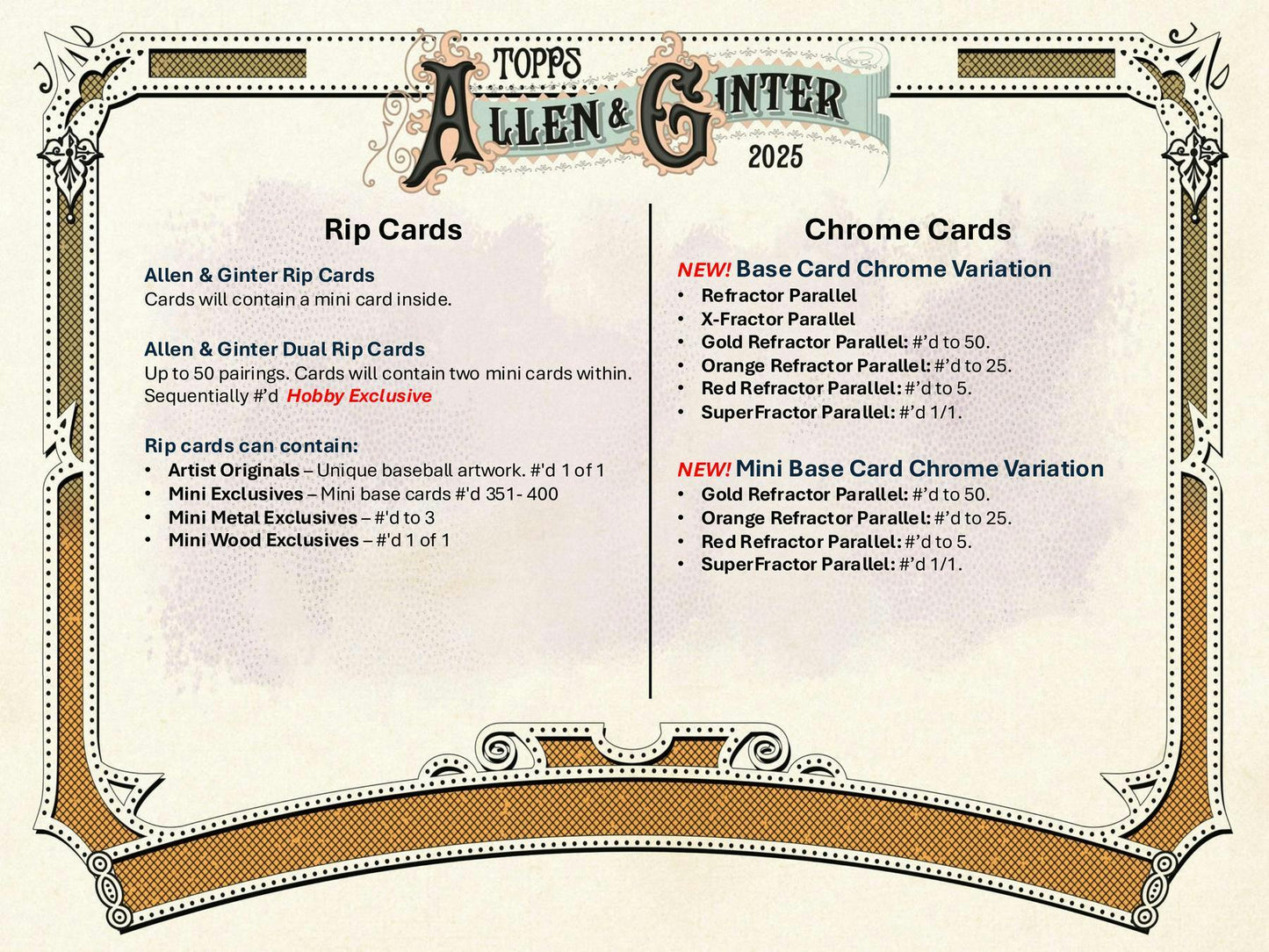 2025 Topps Allen & Ginter Baseball Hobby Box | Columbia Sports Cards - Columbia Hobby - Sports Card Boxes - Toploaders - Card Savers