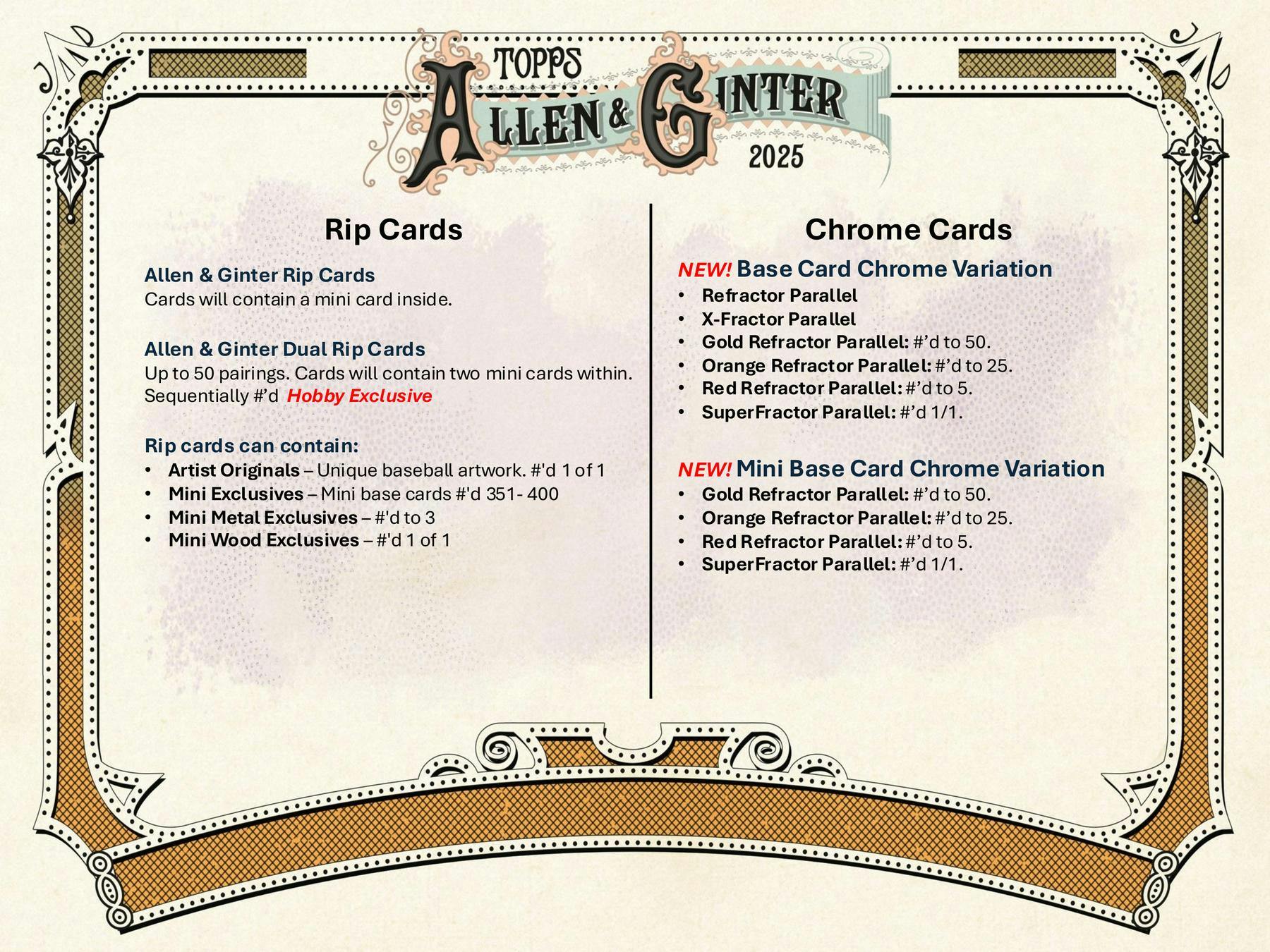 2025 Topps Allen & Ginter Baseball Hobby Box | Columbia Sports Cards - Columbia Hobby - Sports Card Boxes - Toploaders - Card Savers