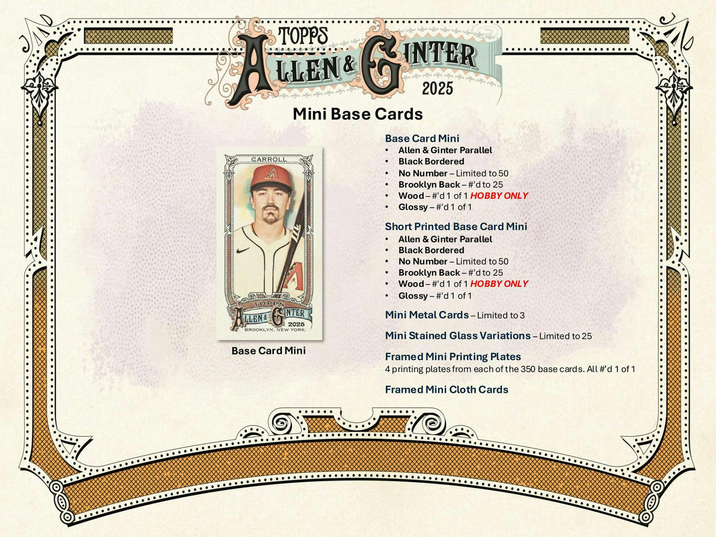 2025 Topps Allen & Ginter Baseball Hobby Box | Columbia Sports Cards - Columbia Hobby - Sports Card Boxes - Toploaders - Card Savers
