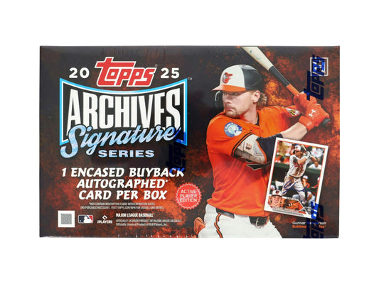 2025 Topps Archives Signature Series Baseball Hobby Box | Columbia Sports Cards - Columbia Hobby - Sports Card Boxes - Toploaders - Card Savers