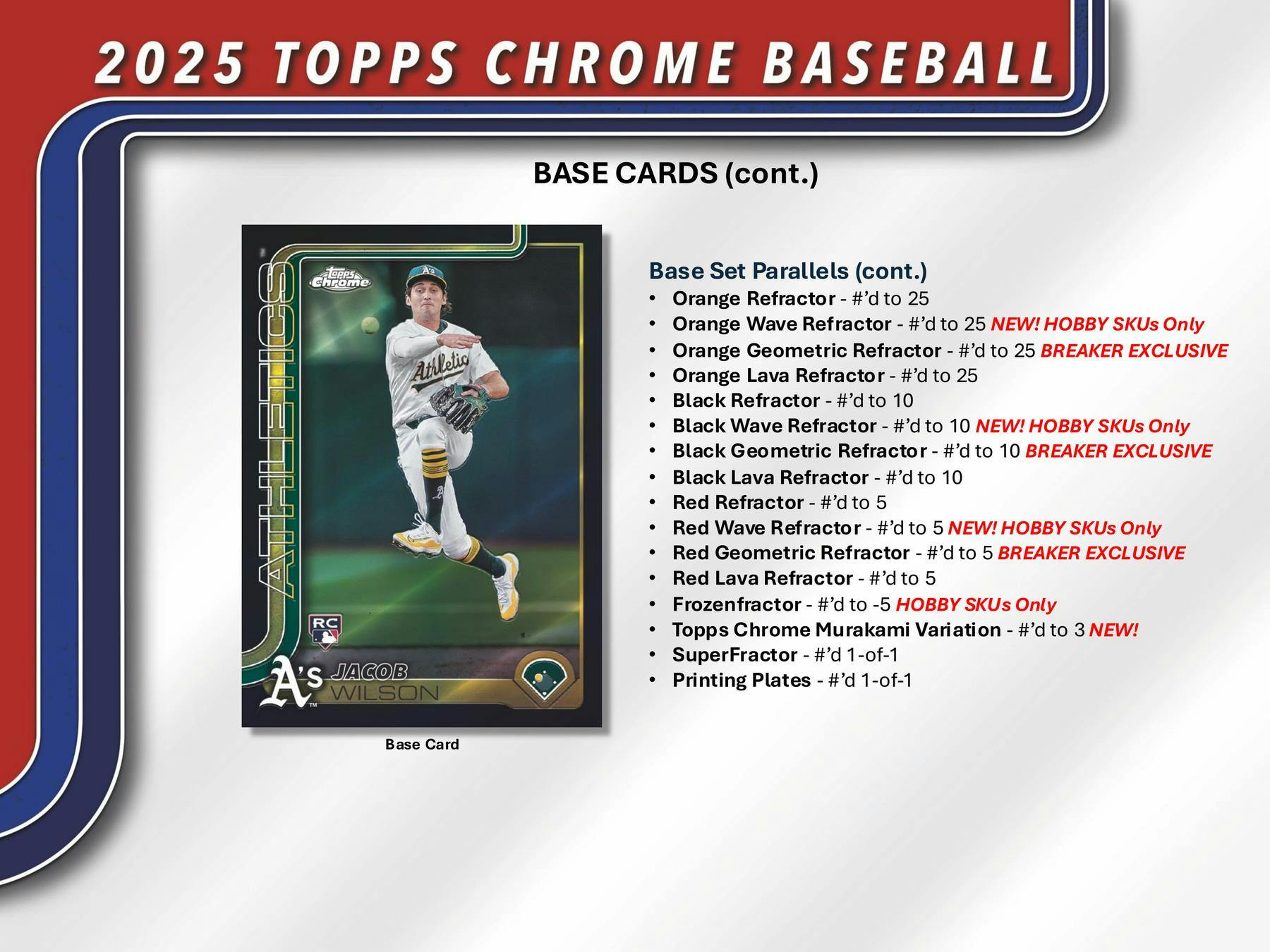 2025 Topps Chrome Baseball Breaker Delight Box | Columbia Sports Cards - Columbia Hobby - Sports Card Boxes - Toploaders - Card Savers