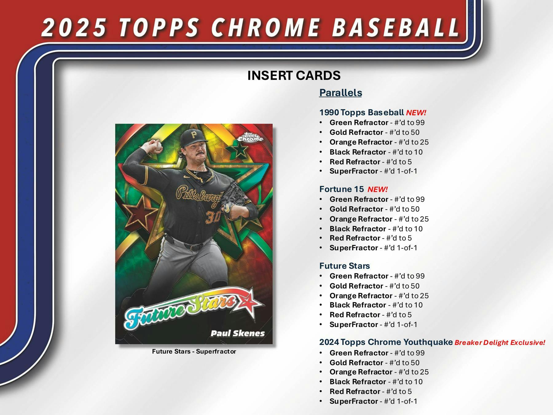 2025 Topps Chrome Baseball Breaker Delight Box | Columbia Sports Cards - Columbia Hobby - Sports Card Boxes - Toploaders - Card Savers