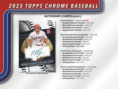 2025 Topps Chrome Baseball Hobby Box - Columbia Hobby - Sports Card Boxes - Toploaders - Card Savers