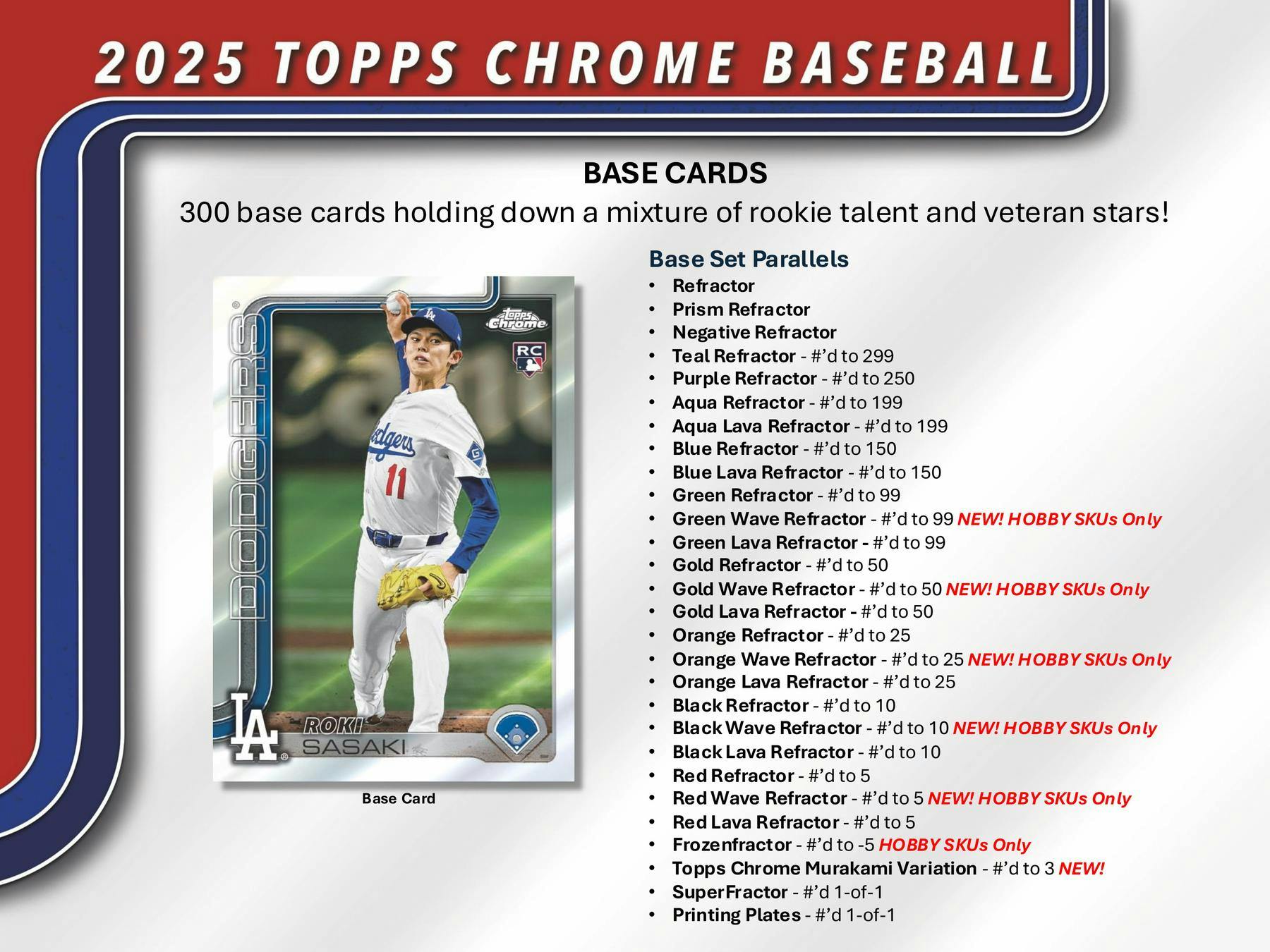 2025 Topps Chrome Baseball Hobby Box - Columbia Hobby - Sports Card Boxes - Toploaders - Card Savers