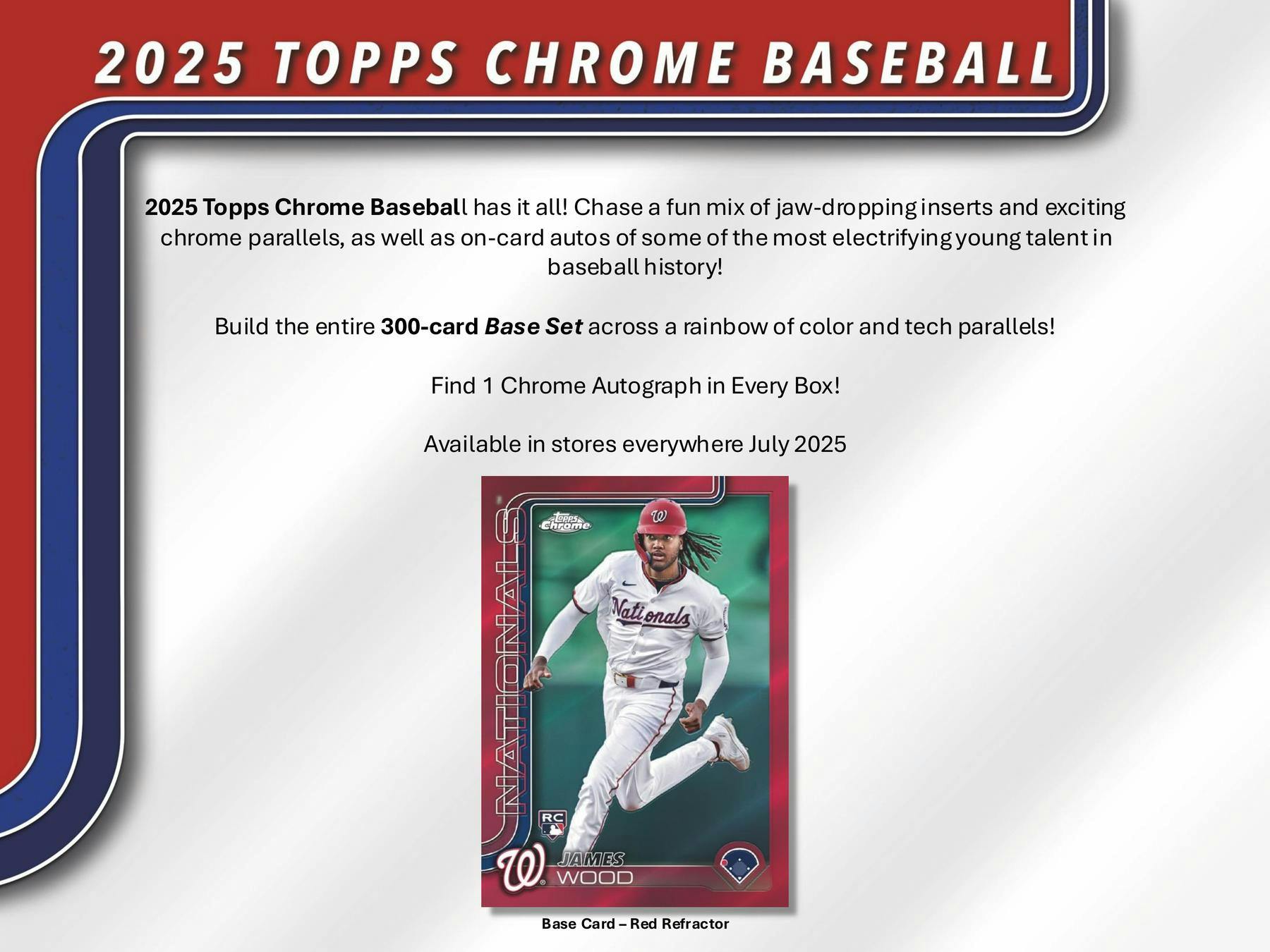 2025 Topps Chrome Baseball Hobby Box - Columbia Hobby - Sports Card Boxes - Toploaders - Card Savers