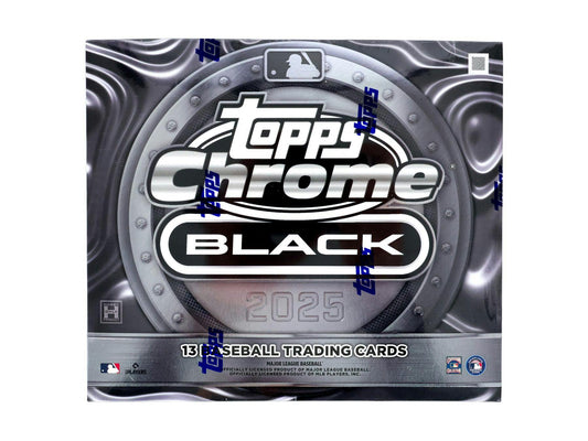 2025 Topps Chrome Black Baseball Hobby Box - Columbia Hobby - Sports Card Boxes - Toploaders - Card Savers
