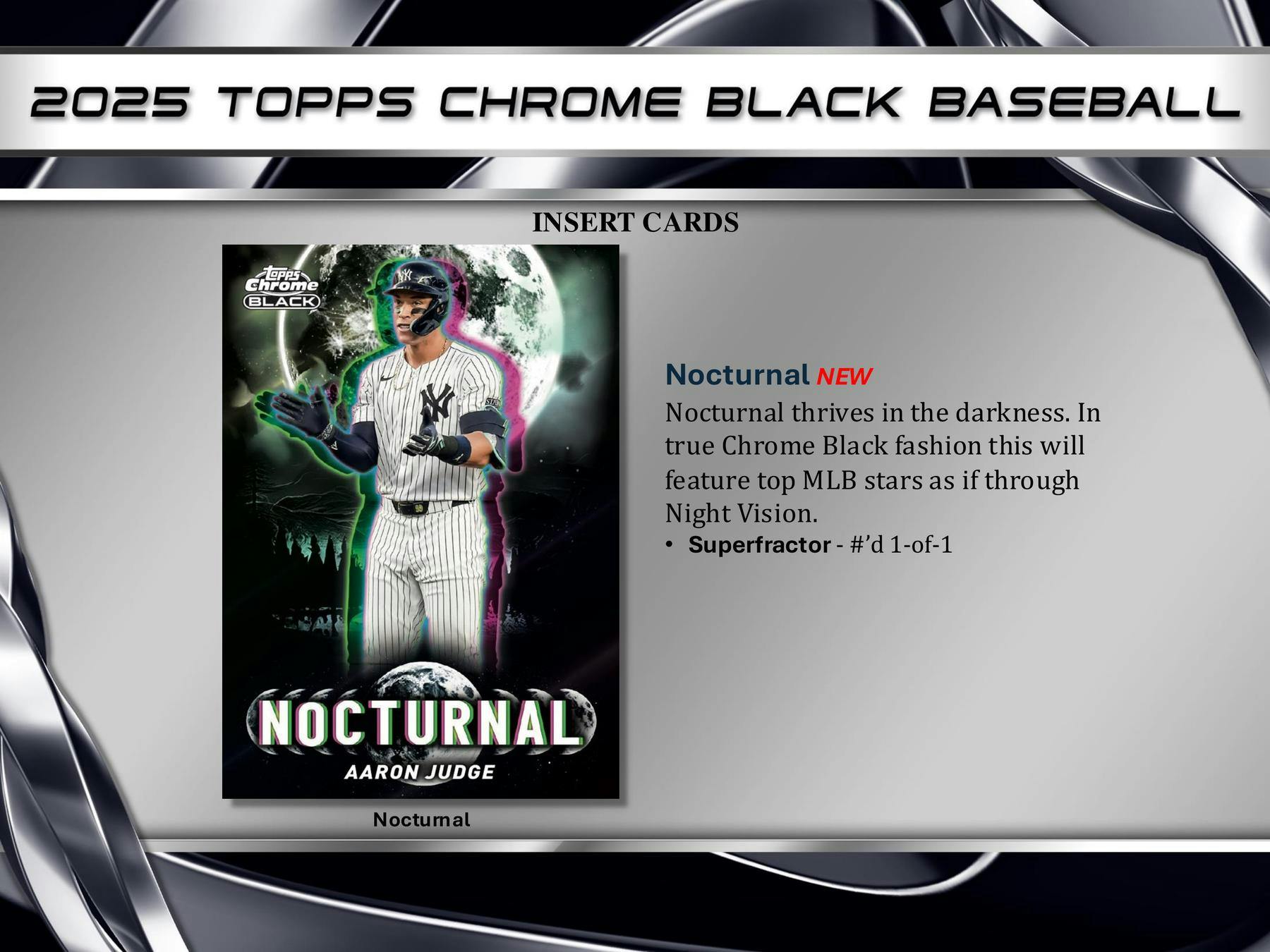 2025 Topps Chrome Black Baseball Hobby Box - Columbia Hobby - Sports Card Boxes - Toploaders - Card Savers