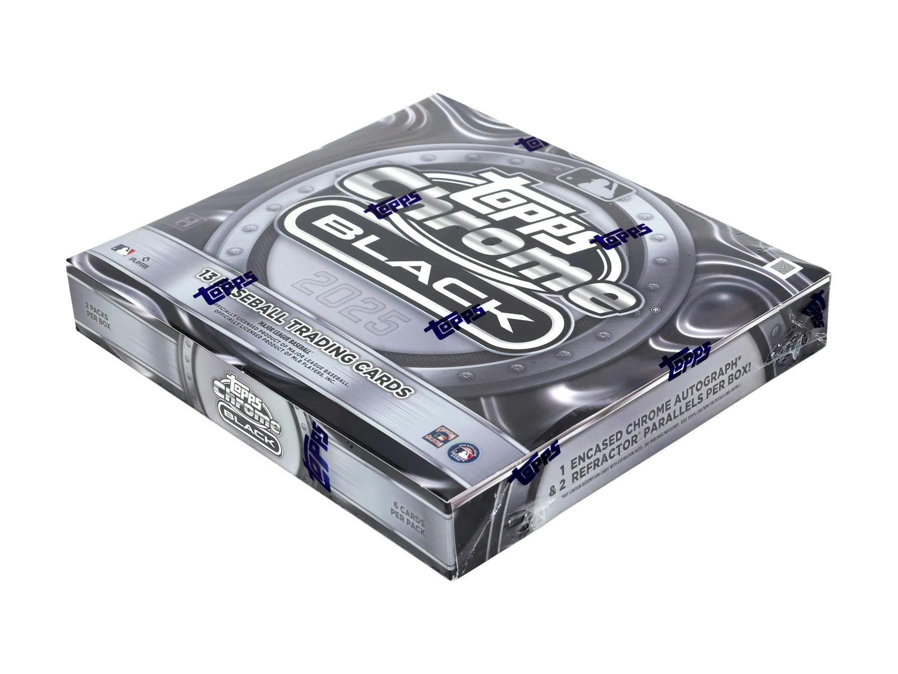 2025 Topps Chrome Black Baseball Hobby Box - Columbia Hobby - Sports Card Boxes - Toploaders - Card Savers