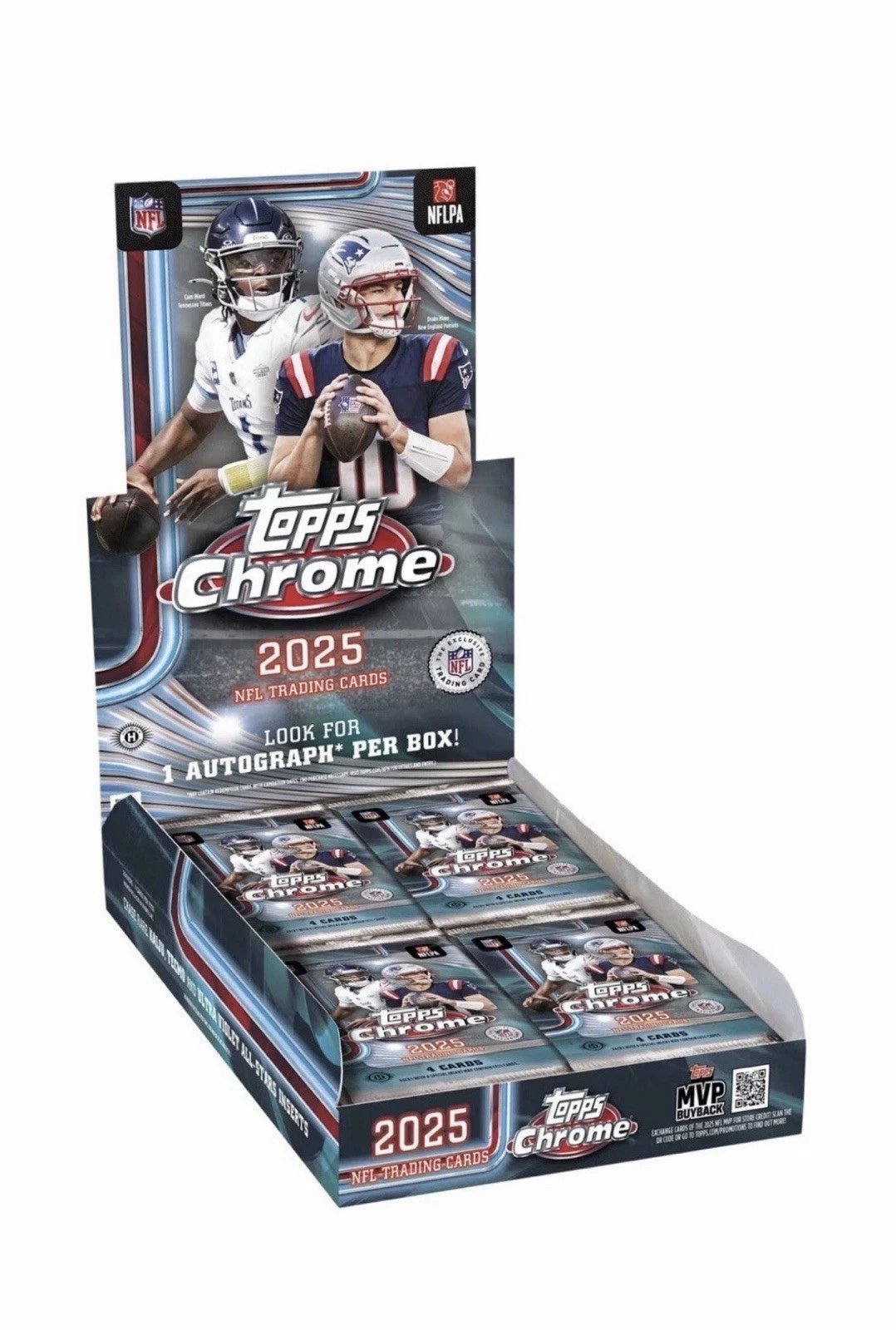 2025 Topps Chrome Football Hobby Box | Columbia Sports Cards - Columbia Hobby - Sports Card Boxes - Toploaders - Card Savers